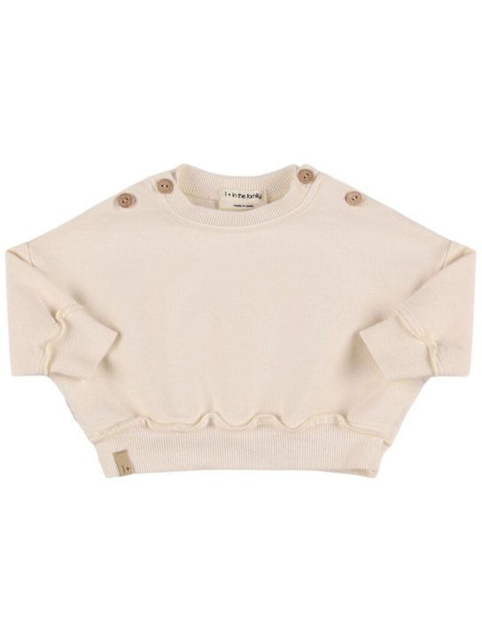 1 + IN THE FAMILY: Cotton blend crewneck sweatshirt - kids-boys_0 | Luisa Via Roma