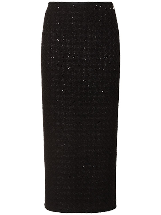 Rotate: Bouclé maxi skirt - women_0 | Luisa Via Roma