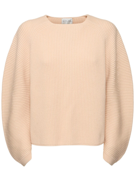 Forte_forte: Half Moon wool & cashmere sweater - women_0 | Luisa Via Roma