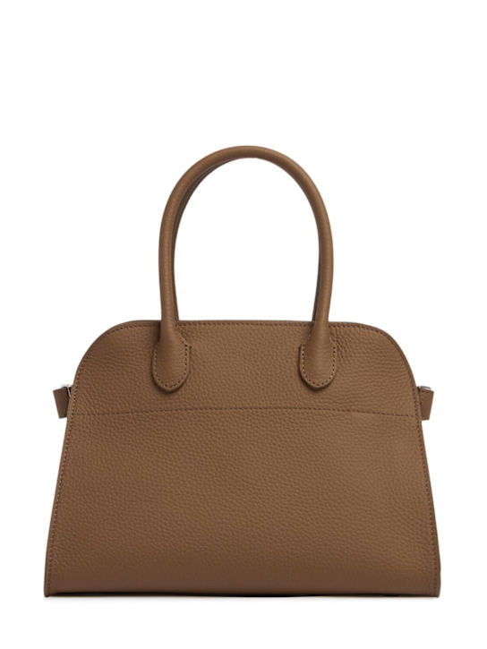 The Row: Soft Margaux 10 grain leather tote bag - women_0 | Luisa Via Roma