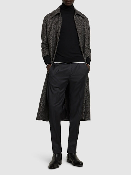 Tagliatore: Wool knit turtleneck sweater - men_1 | Luisa Via Roma