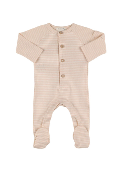 1 + IN THE FAMILY: Tutina in misto cotone a righe - Beige - kids-girls_0 | Luisa Via Roma