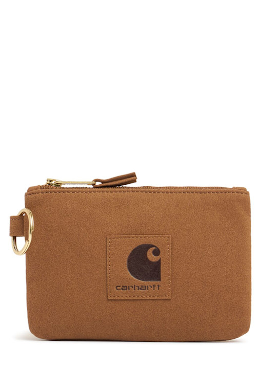 Carhartt WIP: Portafoglio con zip e logo - men_0 | Luisa Via Roma