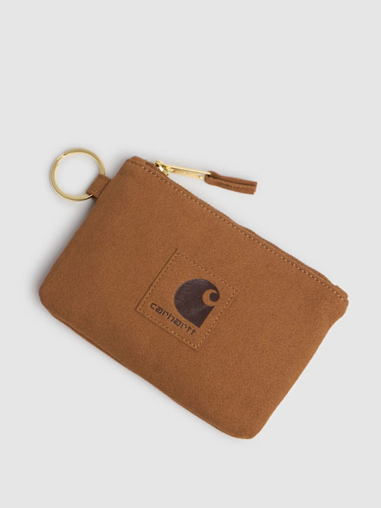 Carhartt WIP: Portafoglio con zip e logo - men_1 | Luisa Via Roma