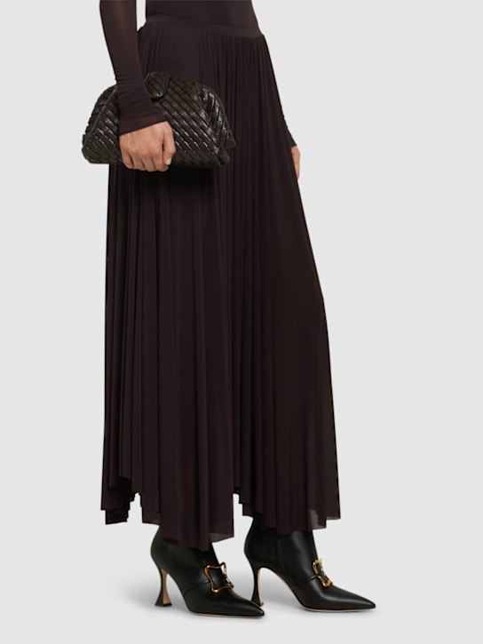 Manolo Blahnik: 90mm Appol leather ankle boots - women_1 | Luisa Via Roma