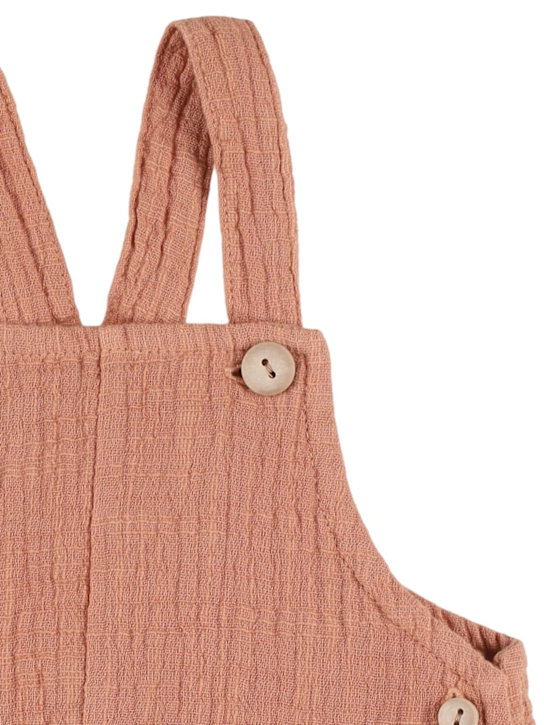 1 + IN THE FAMILY: Salopette in cotone - Rosa Scuro - kids-girls_1 | Luisa Via Roma