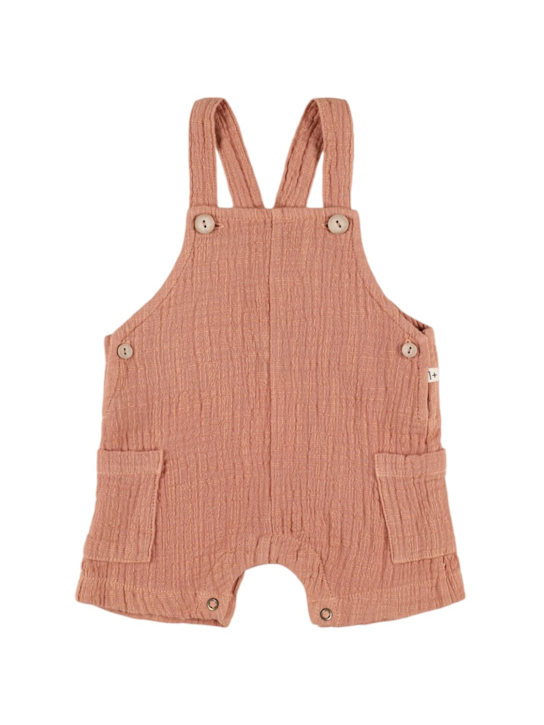 1 + IN THE FAMILY: Salopette in cotone - Rosa Scuro - kids-girls_0 | Luisa Via Roma