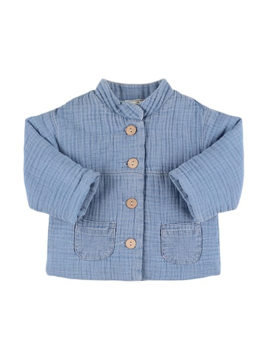 1 + IN THE FAMILY: Quilted cotton jacket - Light Blue - kids-boys_0 | Luisa Via Roma