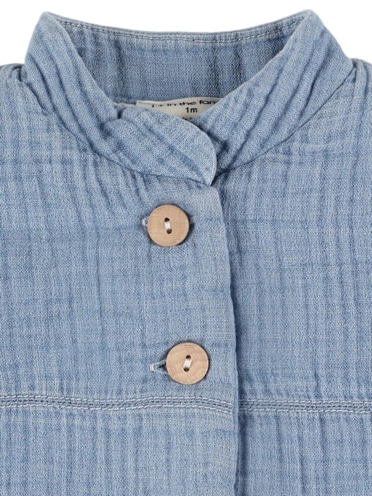 1 + IN THE FAMILY: Quilted cotton jacket - Light Blue - kids-boys_1 | Luisa Via Roma