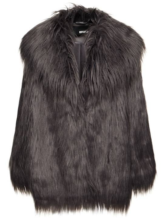 Rotate: Teddy wide collar coat - women_0 | Luisa Via Roma