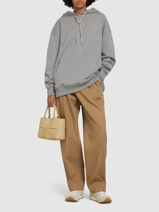 Valentino: Cotton jersey hoodie - women_1 | Luisa Via Roma