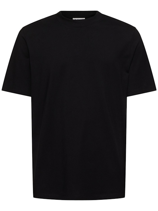 Jil Sander: Cotton jersey t-shirt - Black - men_0 | Luisa Via Roma