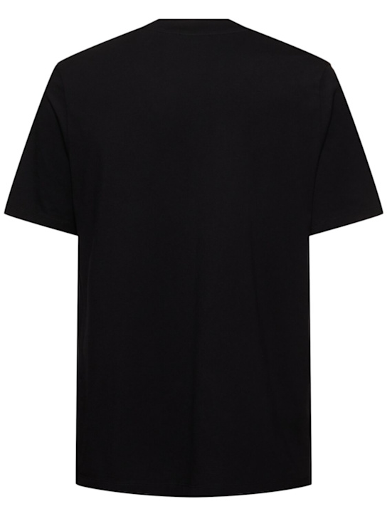 Jil Sander: Cotton jersey t-shirt - Black - men_4 | Luisa Via Roma