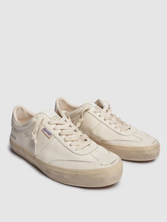Golden Goose: Soul-star leather sneakers - White/Milk - men_2 | Luisa Via Roma