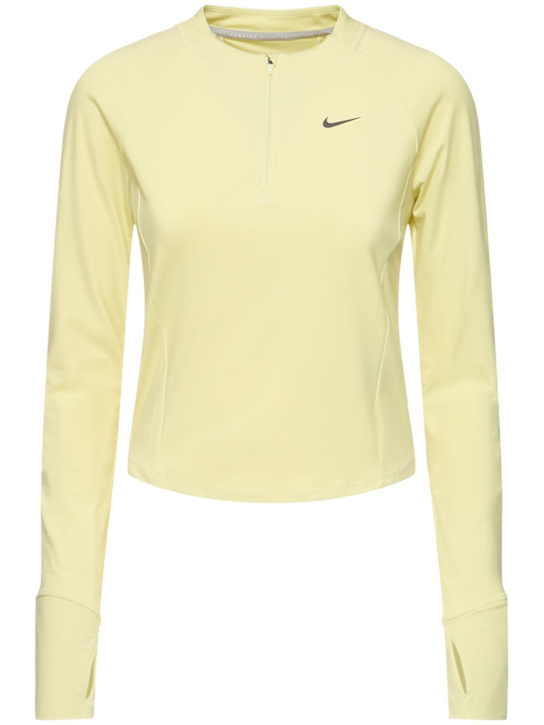 Nike: Haut de course à manches longues Dri-FIT - women_0 | Luisa Via Roma