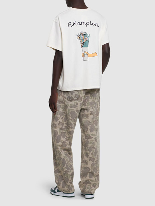 Champion X Awake: Washed short sleeve pocket t-shirt - men_1 | Luisa Via Roma