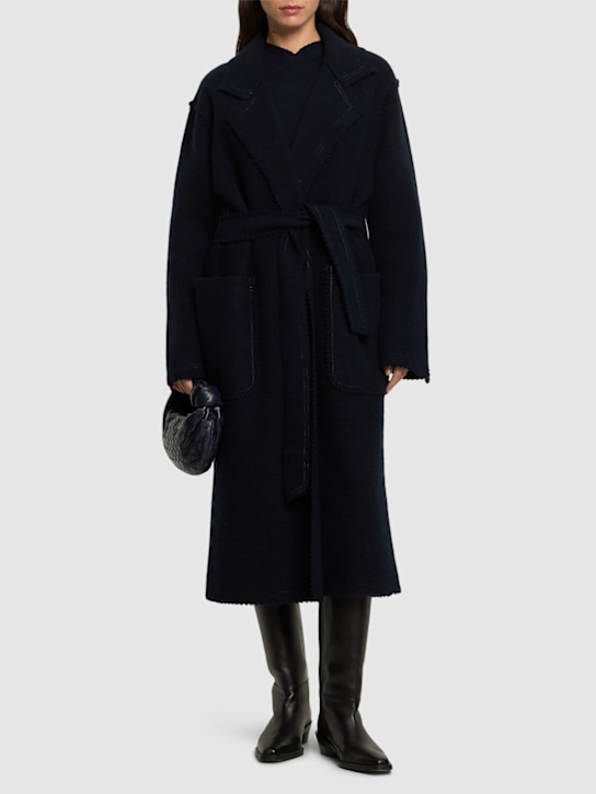 Max Mara: Jene wool & cashmere long coat - women_1 | Luisa Via Roma