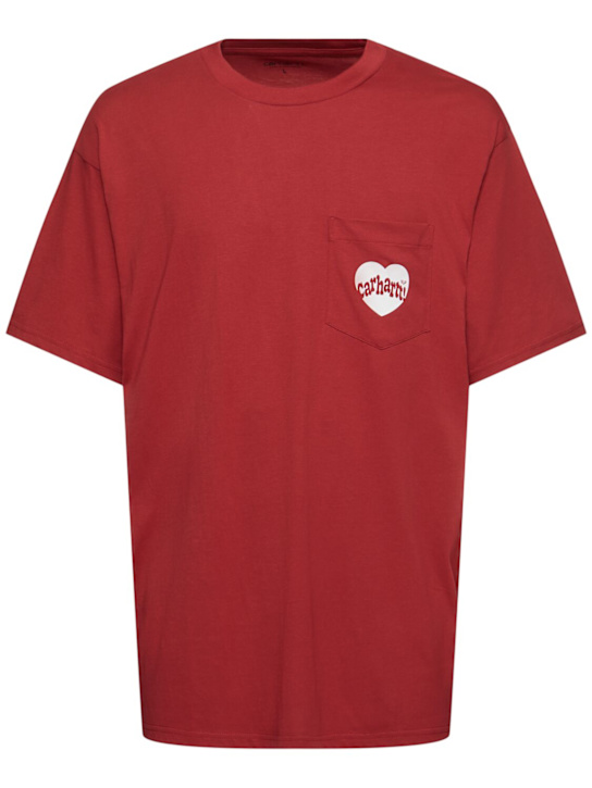 Carhartt WIP: Amour cotton t-shirt w/pocket - men_0 | Luisa Via Roma