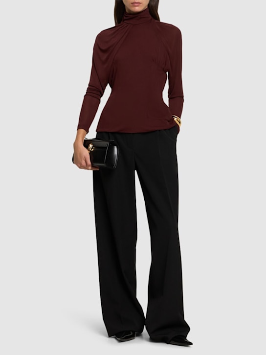 16arlington: Alira jersey turtleneck top - women_1 | Luisa Via Roma