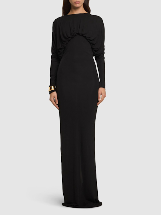 Vernest jersey long gown - Thumbnail 2