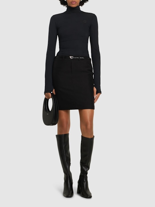 Knitted hybrid tailored dress - Thumbnail 2