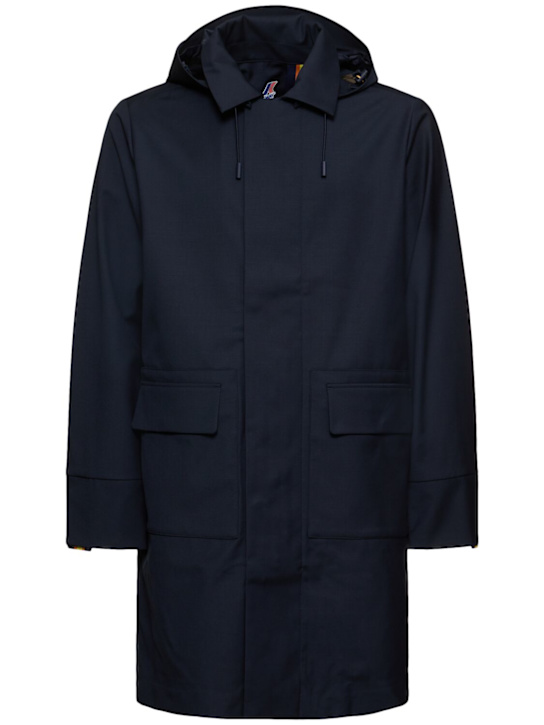 K-Way: Poirol wool blend coat - men_0 | Luisa Via Roma