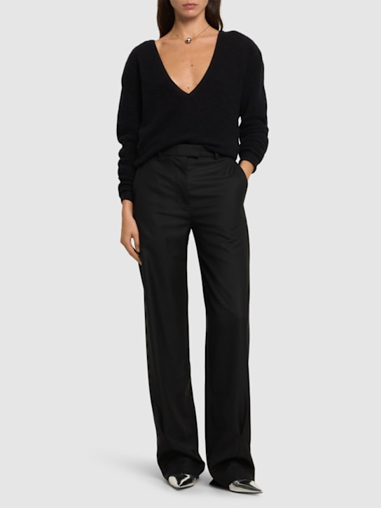 16arlington: Axelle twill pants - Black - women_1 | Luisa Via Roma