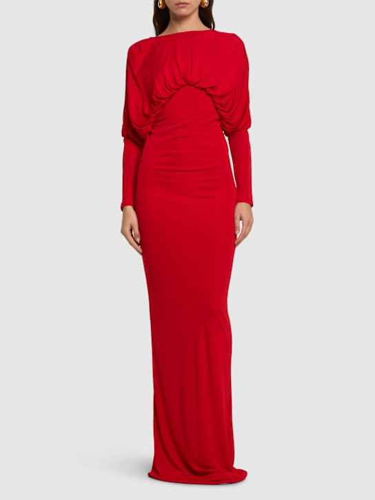 Vernest jersey long gown - Thumbnail 2