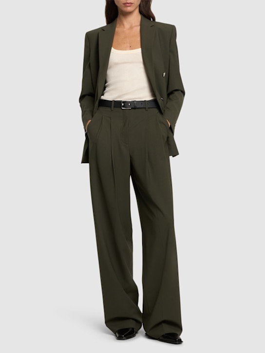 Theory: Pleated wide leg pants - women_1 | Luisa Via Roma