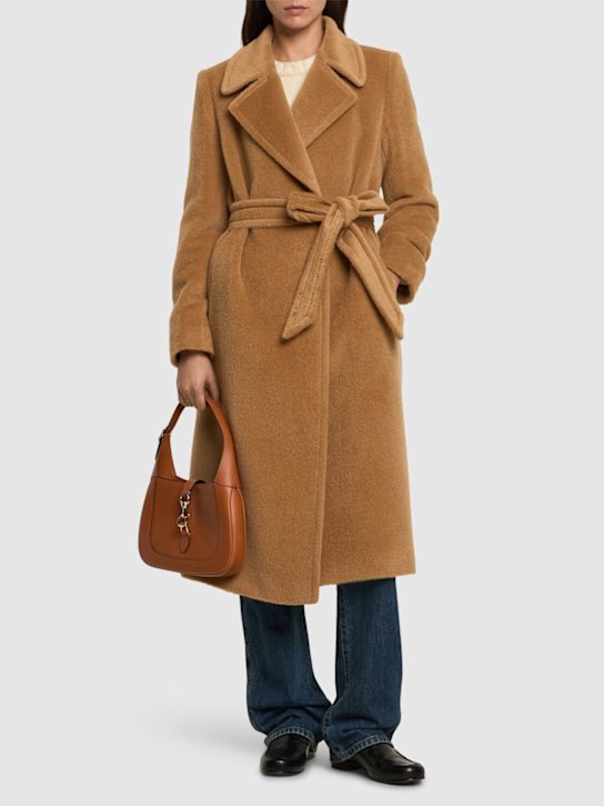 Tagliatore 0205: Molly teddy robe long coat - women_1 | Luisa Via Roma