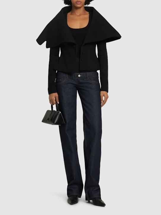 Coperni: Jersey hybrid denim jeans - women_1 | Luisa Via Roma