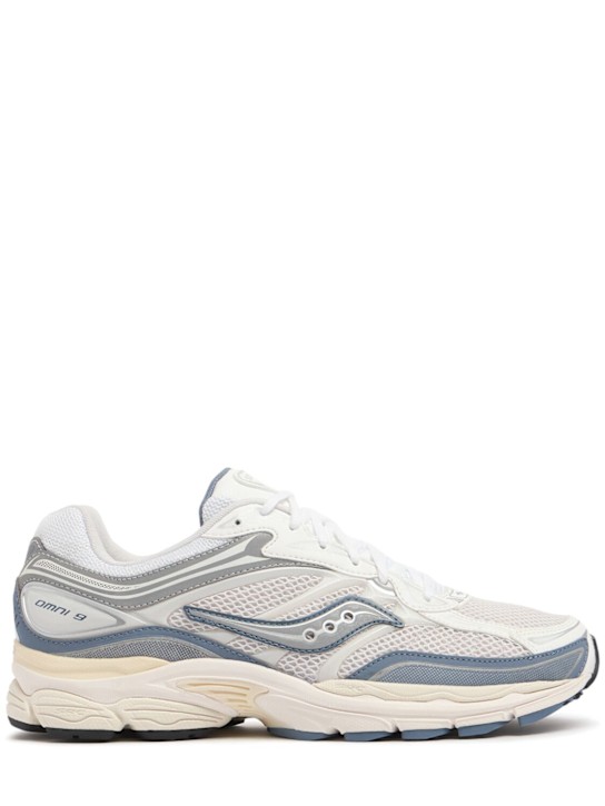 Saucony: Sneakers ProGrid Omni 9 - Avorio/Blu - women_0 | Luisa Via Roma
