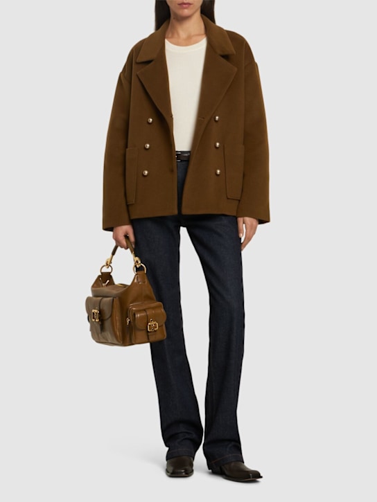 Forte_forte: Abrigo peacoat de terciopelo - women_1 | Luisa Via Roma