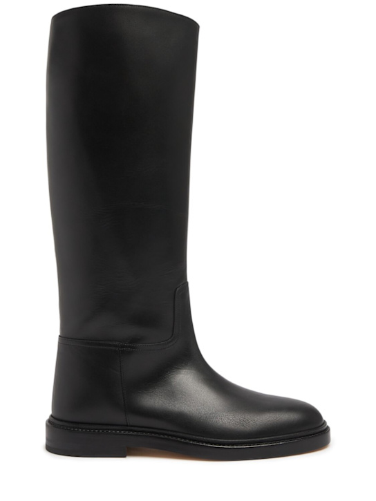 Legres: 20mm Leather riding boots - women_0 | Luisa Via Roma