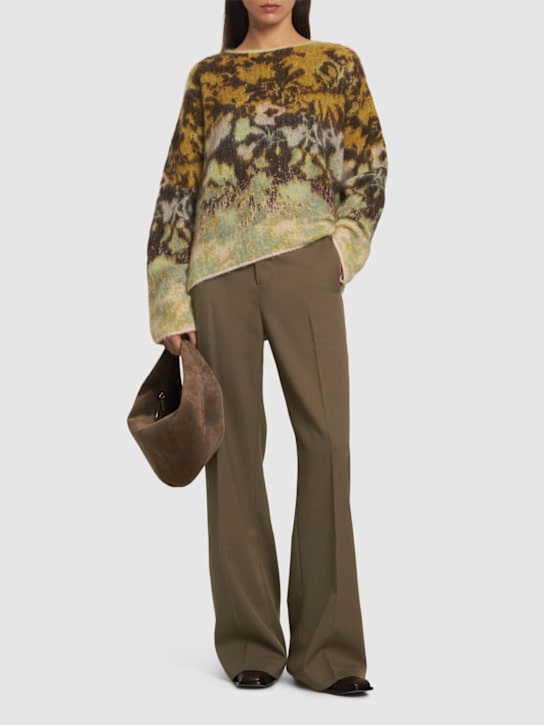 Forte_forte: Bloom Mist alpaca blend sweater - women_1 | Luisa Via Roma