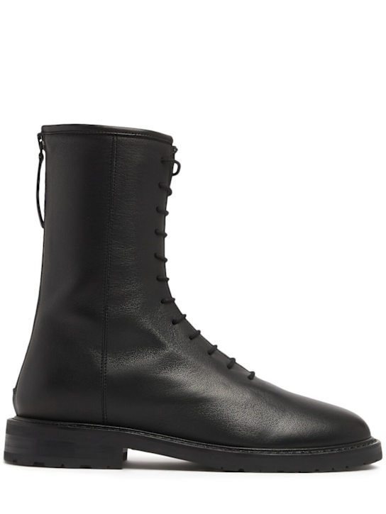 Legres: 20mm Leather combat boots - women_0 | Luisa Via Roma