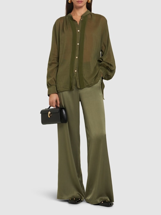 Forte_forte: Cotton & silk voile shirt - women_1 | Luisa Via Roma