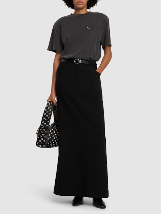 Rotate: Plain wide t-shirt w/ logo - women_1 | Luisa Via Roma