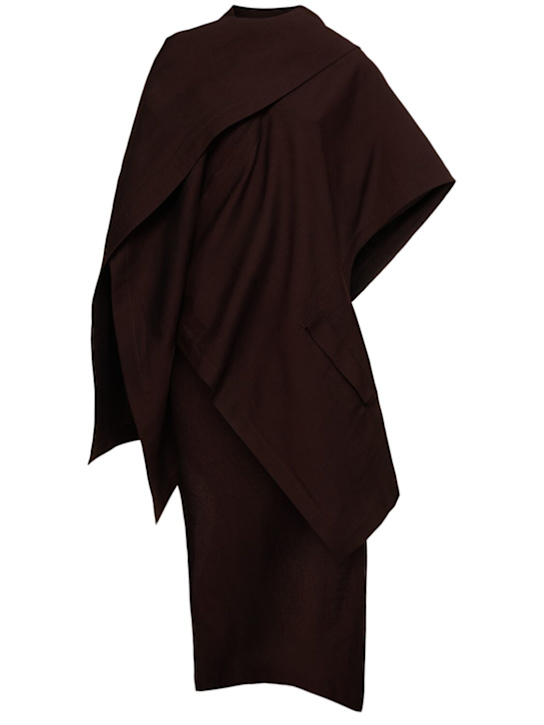 ISSEY MIYAKE: Enclothe washi & wool blend cape - women_0 | Luisa Via Roma