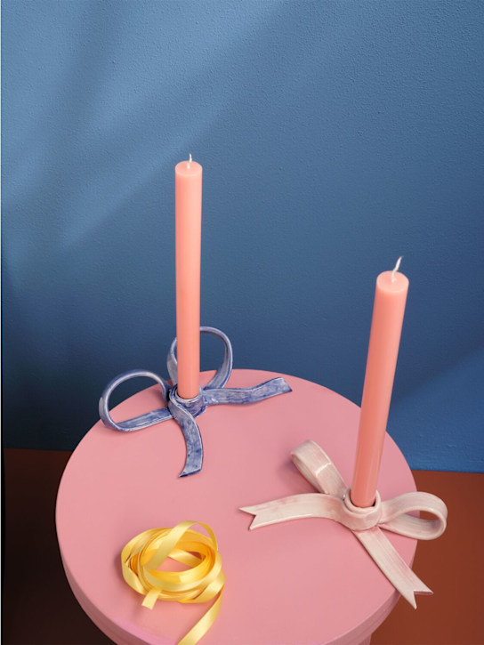Bitossi Home: Bow candle holder - ecraft_1 | Luisa Via Roma