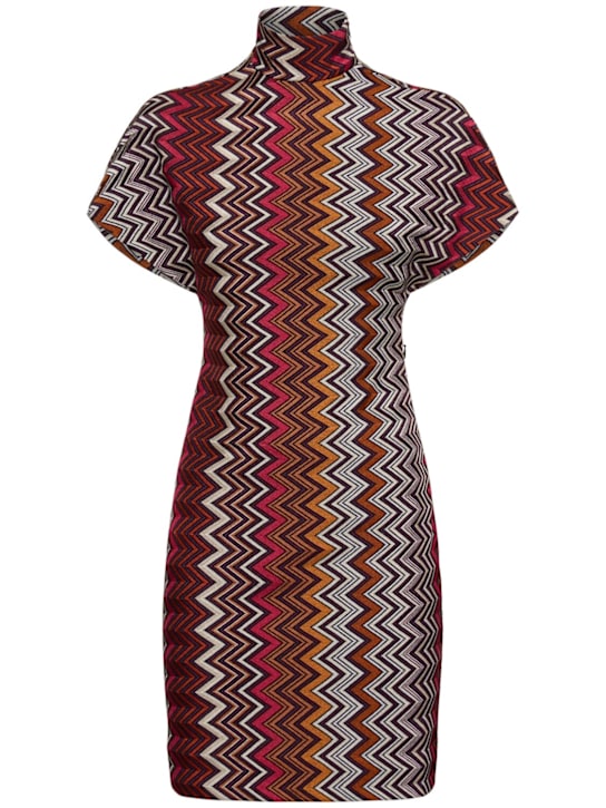 Missoni: Wool blend knit short dress - women_0 | Luisa Via Roma