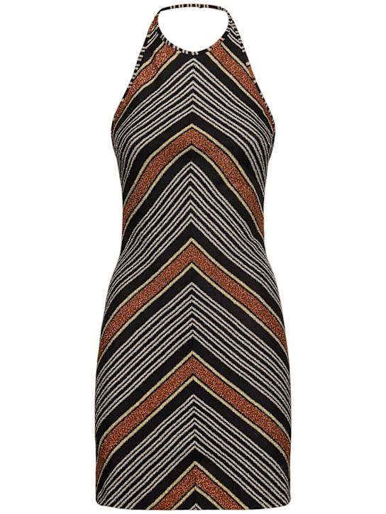 Missoni: Lurex halter neck short dress - women_0 | Luisa Via Roma