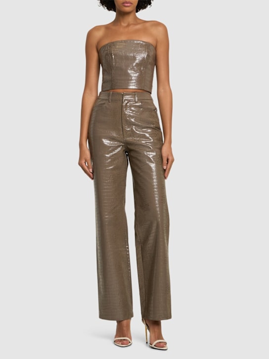 Rotate: Textured crop top - women_1 | Luisa Via Roma