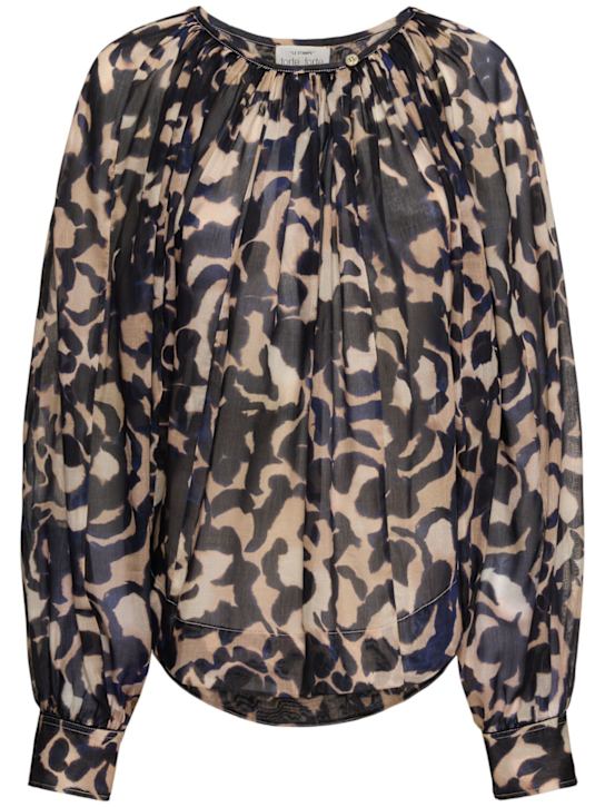 Forte_forte: Bohemienne cotton & silk voile shirt - women_0 | Luisa Via Roma