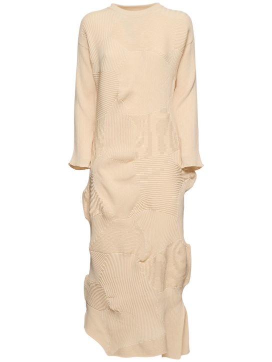 Kone Kone pleated long sleeve midi dress - Thumbnail 1