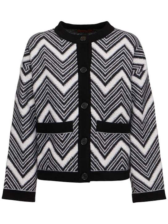 Missoni: Wool collarless jacket - women_0 | Luisa Via Roma