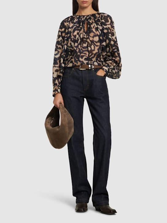 Forte_forte: Bohemienne cotton & silk voile shirt - women_1 | Luisa Via Roma