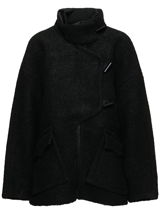 GANNI: Half-placket drop shoulder jacket - women_0 | Luisa Via Roma