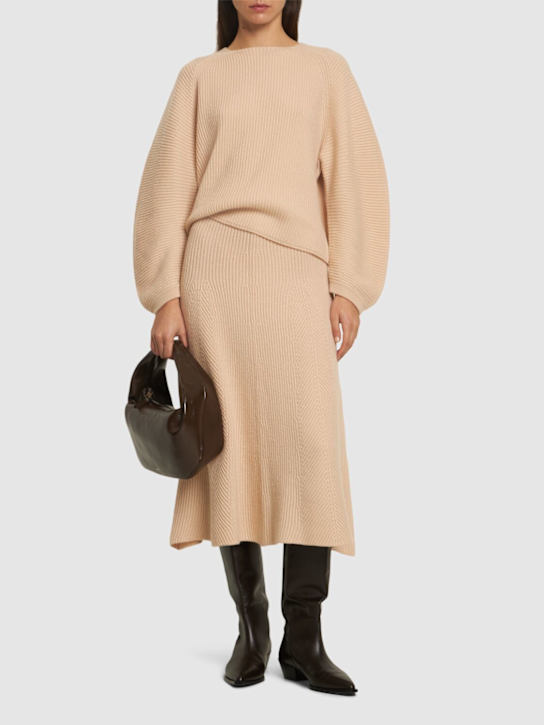 Forte_forte: Half Moon wool & cashmere sweater - women_1 | Luisa Via Roma