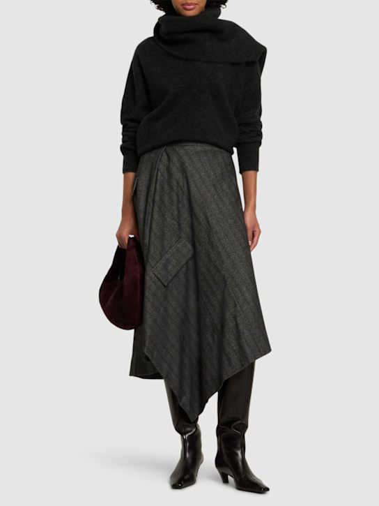 Remain: Striped draped skirt - women_1 | Luisa Via Roma